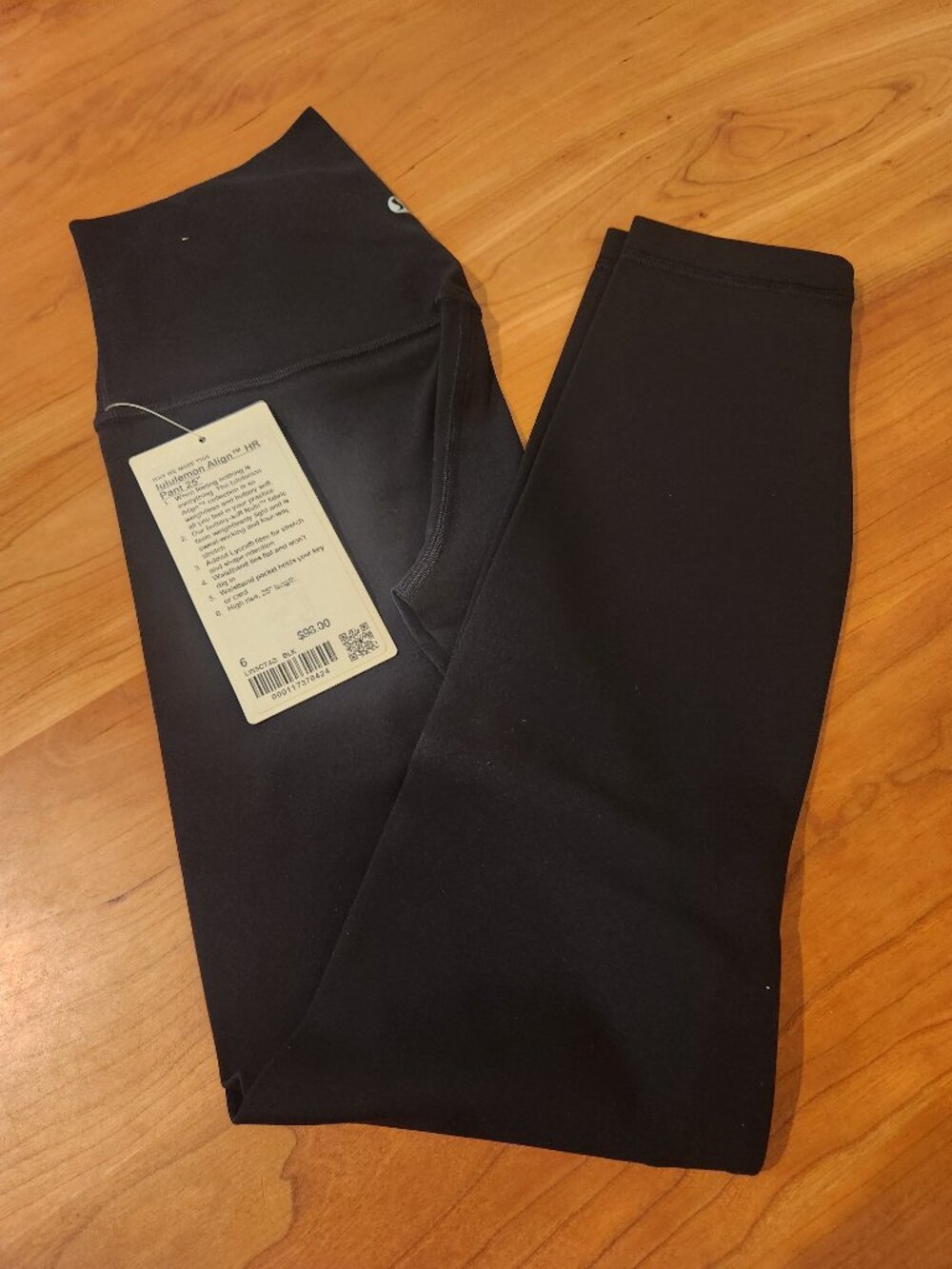 lululemon Align HR Pant 25" Black Size 6